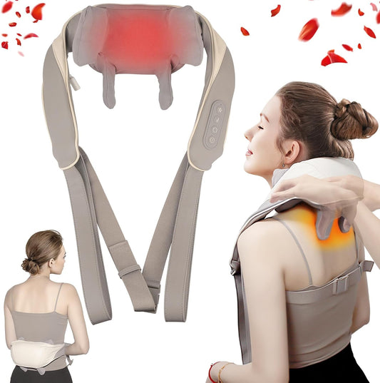 Neck and Back Massager for Cervical Pain Relief with Heating